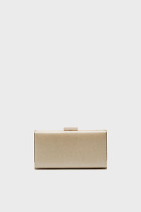 Champagne Precious Metallic Slimline Clutch