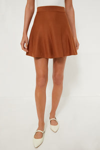 Chestnut Connie Knit Mini Skirt