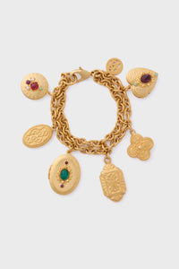 Gold Large Charm Bracelet